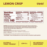 Protein Bars, High Protein Snacks, Gluten Free, Sugar Free Energy Bar with Whey Protein Isolate, Lemon Crisp, Nutrition Bars without Artificial Sweeteners, 1.48 Oz (10 Count)